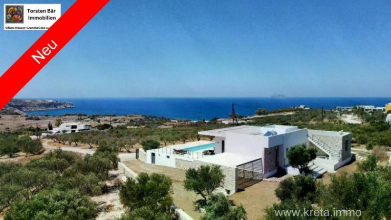 Pitsidia Kreta, Pitsidia Villa im Bau 160m² Wfl. Pool Meerblick Haus kaufen